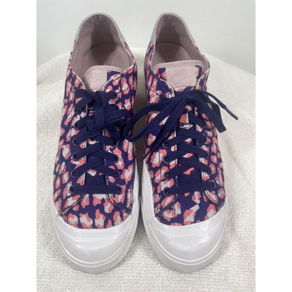 Nike X Fragment Zoom All Court Low 488492 Pink And Purple Leopard Size 12.5